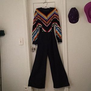 1970’s ‘Montgomery Ward’ Belted Rainbow Romper